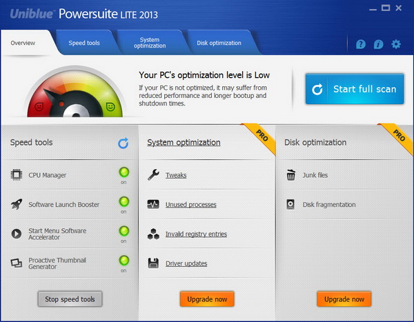 Uniblue Powersuite Lite 2013