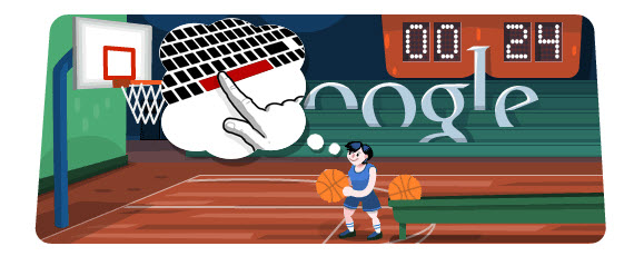 Basketball 2012 - Google Interactive Doodle for London 2012 Olympics