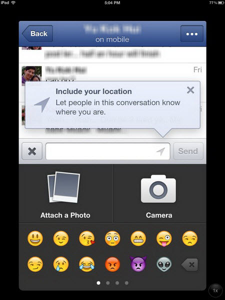 Facebook Messenger for iOS now supports Emoticons