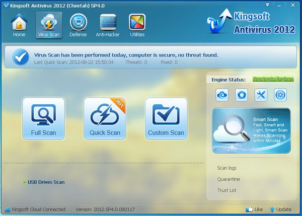 Kingsoft Free Cloud Antivirus 2012