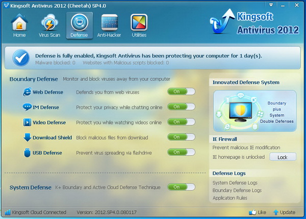 Kingsoft Free Cloud Antivirus 2012