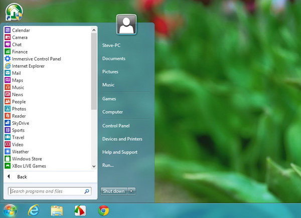 Windows 7 Style Start Menu in Windows 8