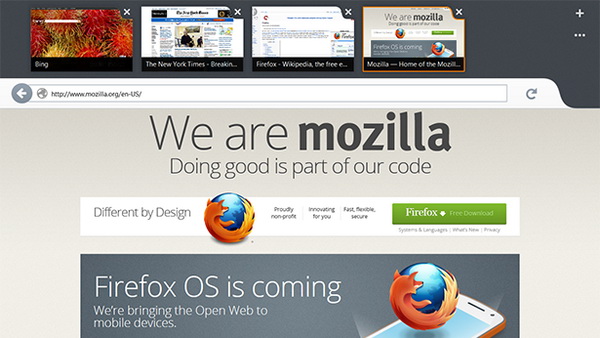 Firefox Metro for Windows 8