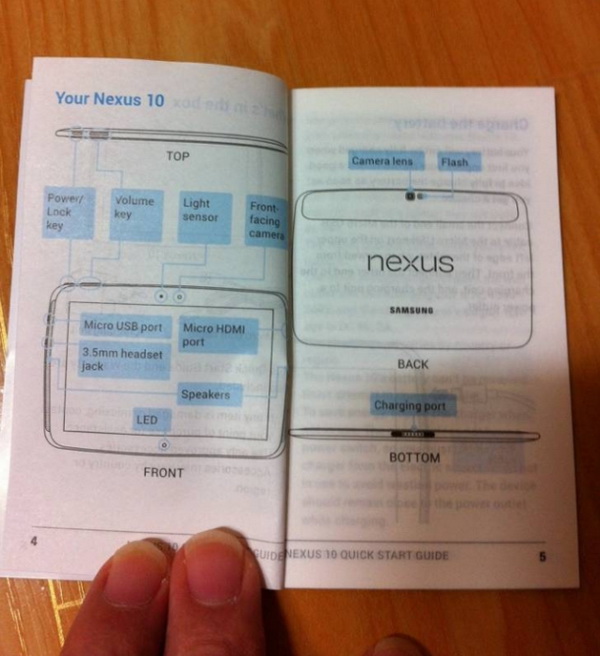 Google Nexus 10 Manual