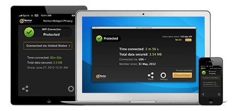 Norton Hotspot Privacy - Creates Virtual Private Network on Public Wi-Fi