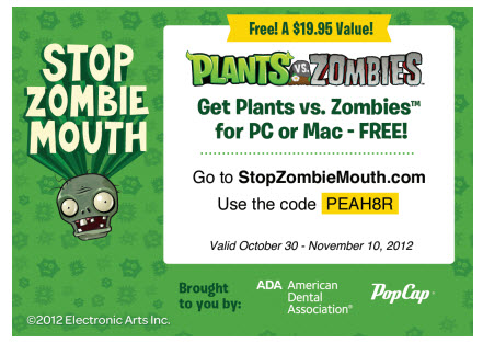 Plants vs Zombies for PC and Mac - Coupon Code