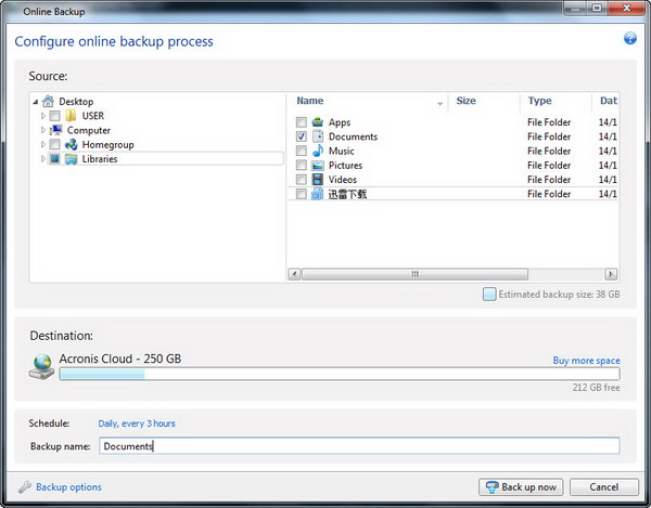 Acronis True Image Lite 2013 - Online Backup