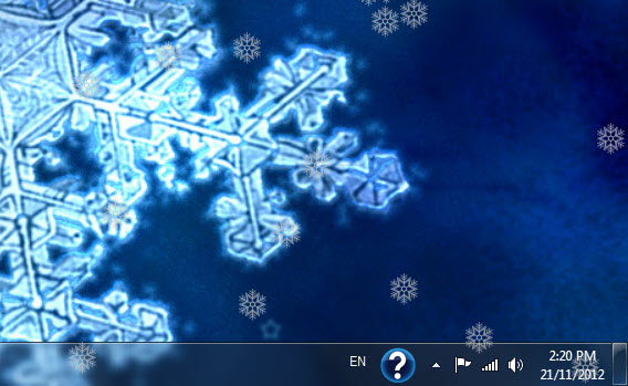 Add Snow Effect to Desktop