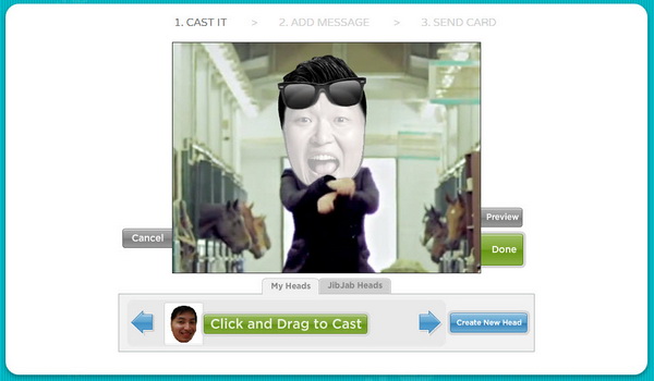 Create Personalized Gangnam Style Animated eCard