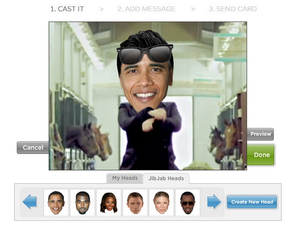 Create Personalized Gangnam Style Animated eCard