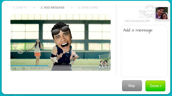 Create Personalized Gangnam Style Animated eCard