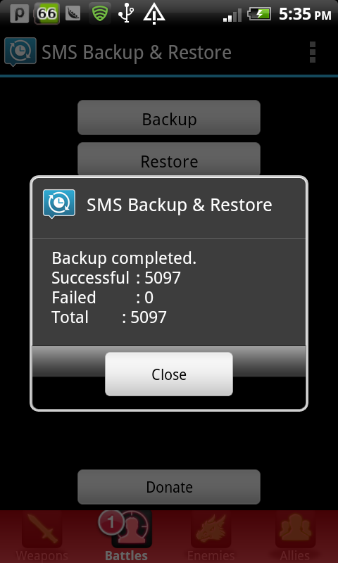 SMS Backup and Restore for Android