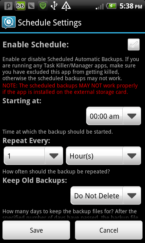 SMS Backup and Restore for Android