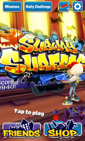 Subway Surfers for Android - Halloween Theme