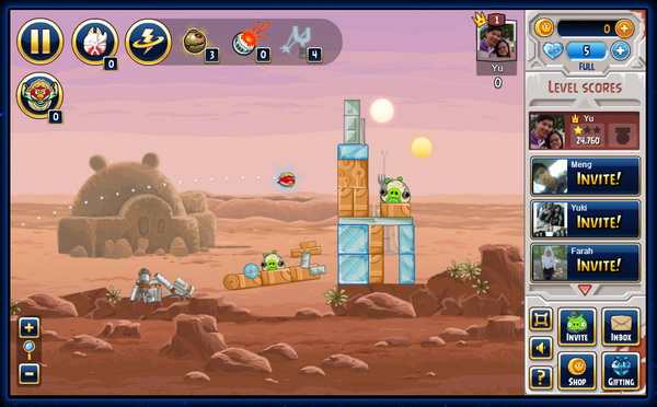 Angry Birds Star Wars for Facebook