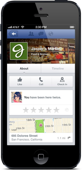 Discover New Places with Facebook Nearby