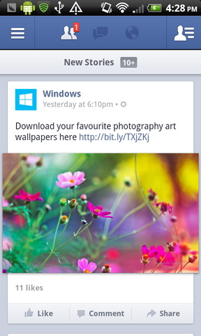 Facebook for Android 2.0