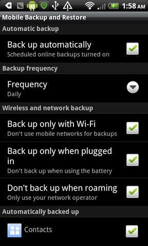 Mobile Backup and Restore for Android