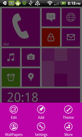 WP8 Launcher for Android