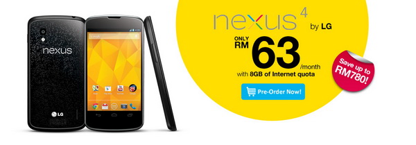 LG Nexus 4 at DiGi Malaysia