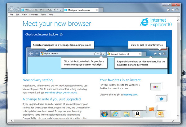 Internet Explorer 10 for Windows 7