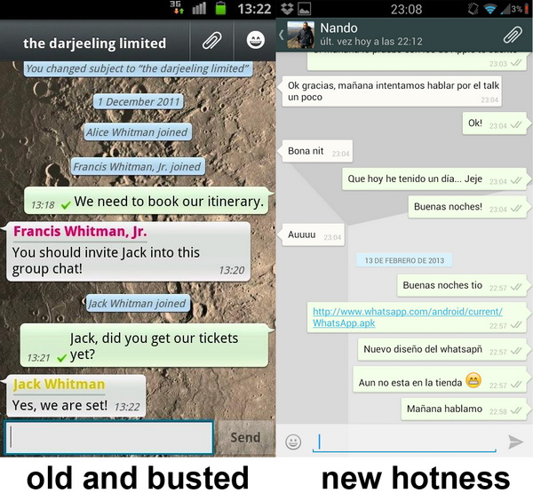 Whatsapp Messenger Beta - Holo Redesign