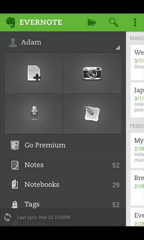 Evernote 5.0 for Android