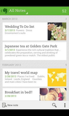 Evernote 5.0 for Android