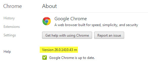 Google Chrome 26 Stable