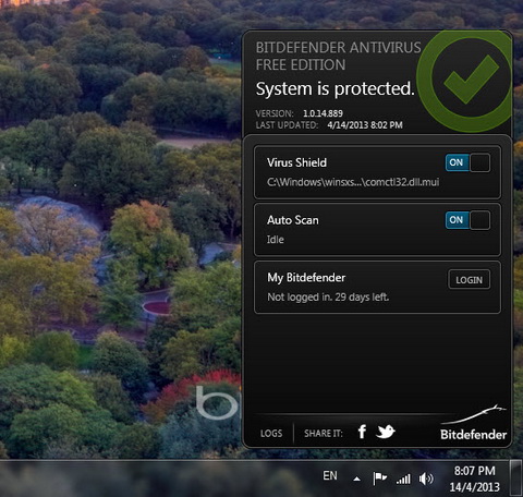 Bitdefender Antivirus Free Edition for Windows