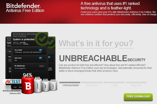 Bitdefender Antivirus Free Edition for Windows