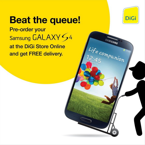 Pre-Order Samsung Galaxy S4 at DiGi Malaysia