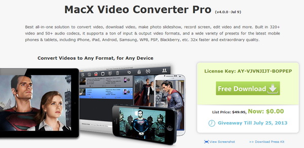 MacX Video Converter Pro v4 Free Download