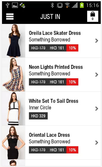 Zalora Android Shopping App