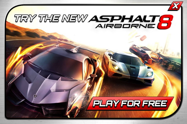 Asphalt 8 : Airborne Free on Android and iOS