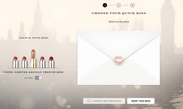 Send Virtual Kisses with Burberry Kisses