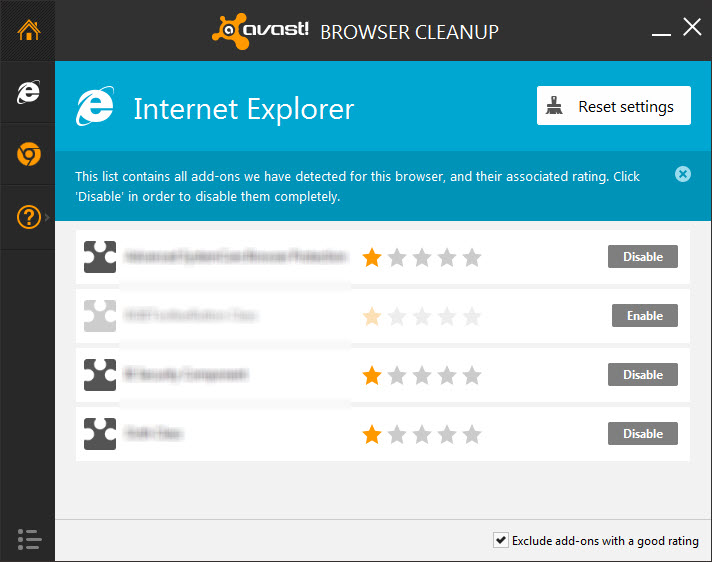 avast! Browser Cleanup