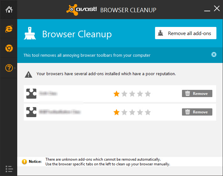 avast! Browser Cleanup