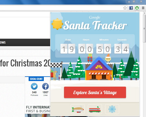 Google Santa Tracker for Chrome