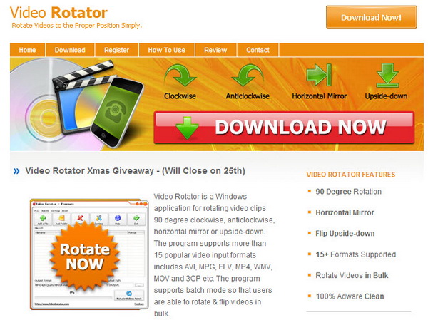 Video Rotator Christmas Giveaway