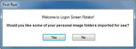 Logon Screen Rotator - Import Image Folders
