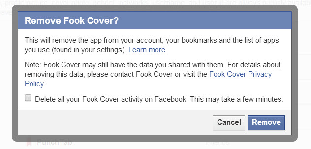 How to remove apps from Facebook