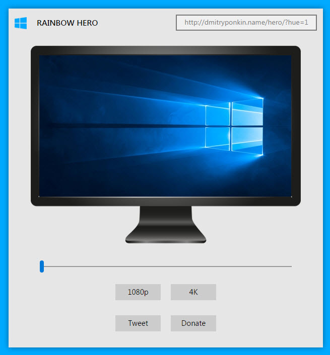 Download Windows 10 Hero Desktop Image in Any Color
