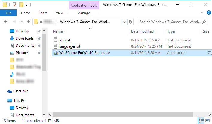 Get Windows 7 Classic Games in Windows 10