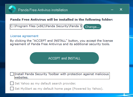 Panda Free Antivirus 2016 - Installation