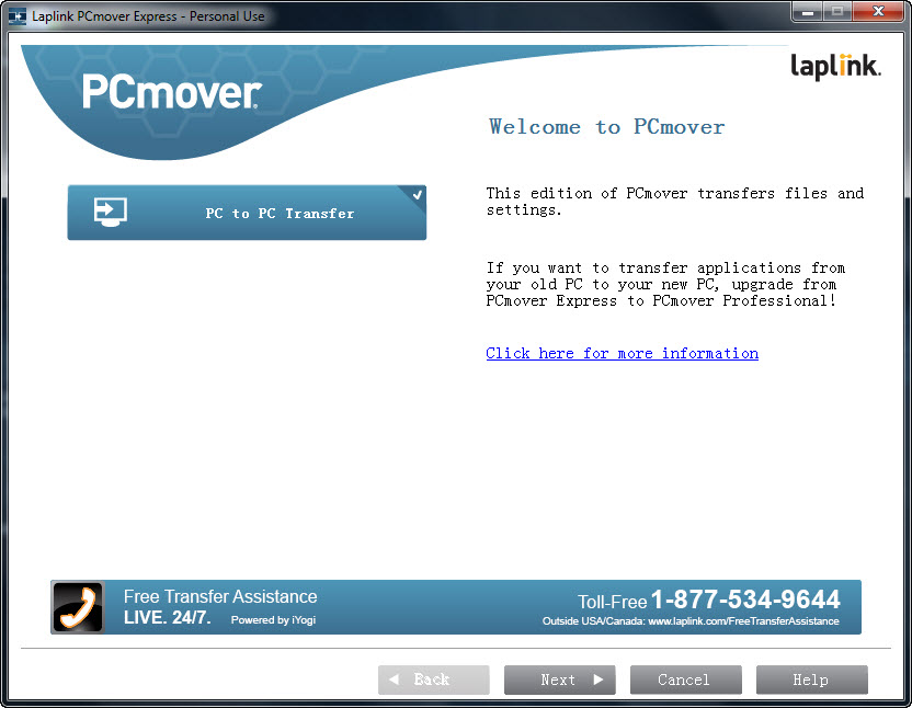 PCmover Express - Migrate Data to Windows 10 PC