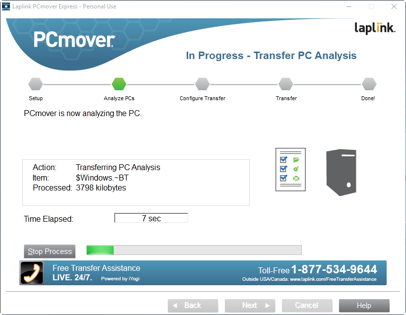 PCmover Express - Migrate Data to Windows 10 PC