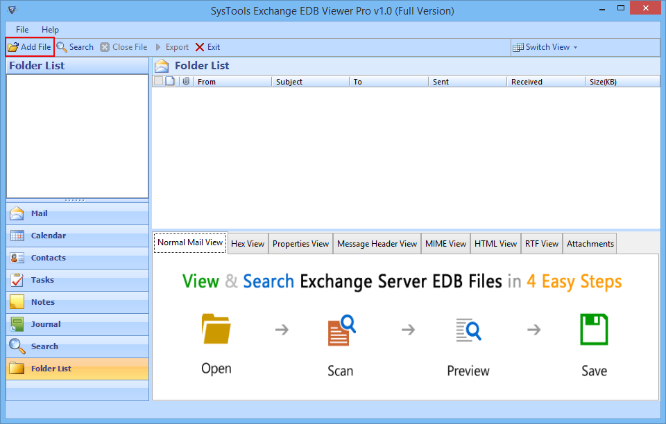 Free EDB Viewer Tool