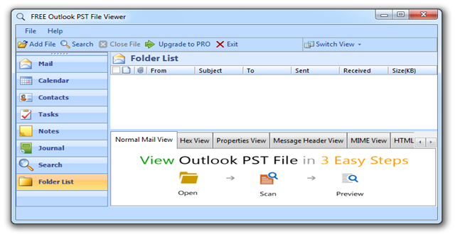 add pst file to outlook