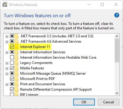 How to remove IE11 from Windows 10 